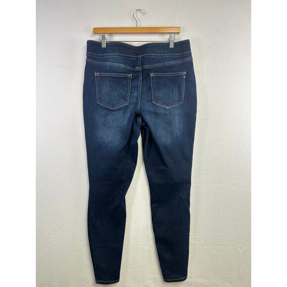 Womans Skinny Denim jeans Comfortable With Elastic Waistband - Size L 14 Long ￼ - Picture 8 of 10